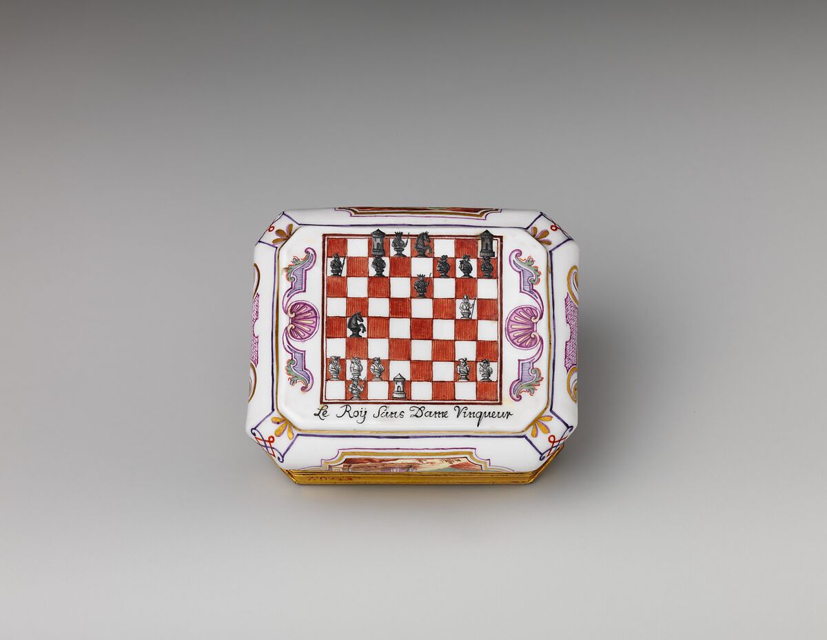 Snuffbox, Vienna, Hard-paste porcelain, gold, Austrian, Vienna