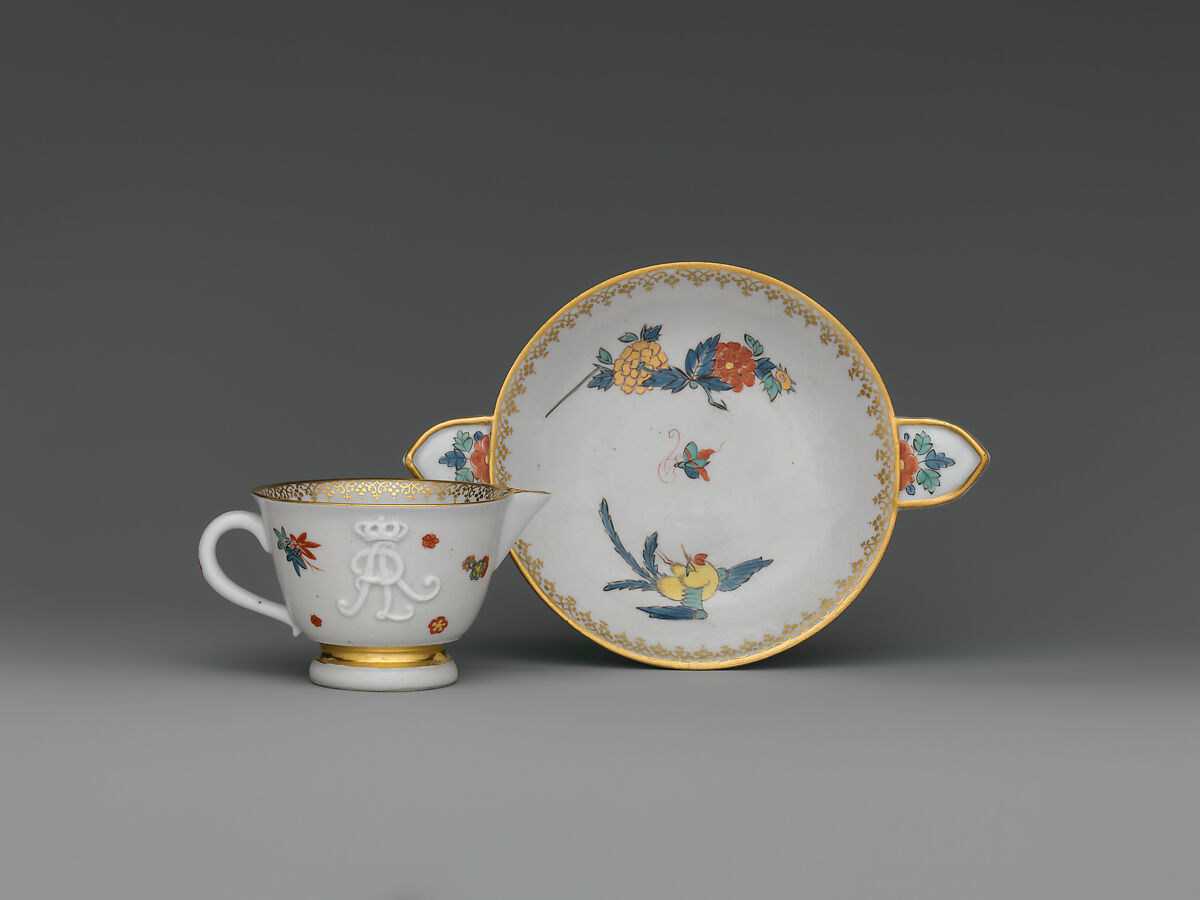 Pitcher and stand, Meissen Manufactory (German, 1710–present), Hard-paste porcelain, German, Meissen 