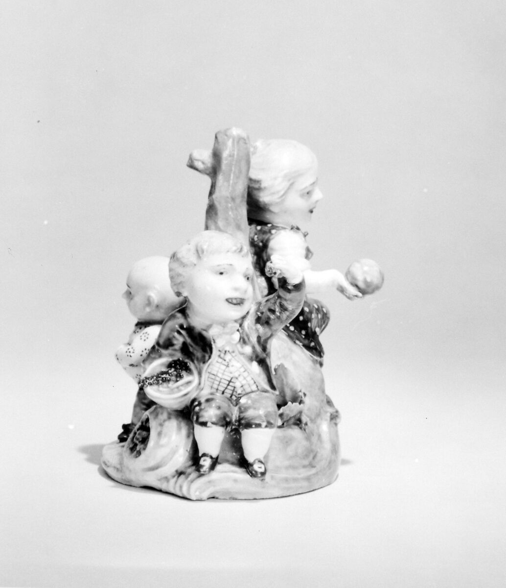 Three children, Cozzi Manufactory (Italian, 1764–1812), Hard-paste porcelain, Italian, Venice 