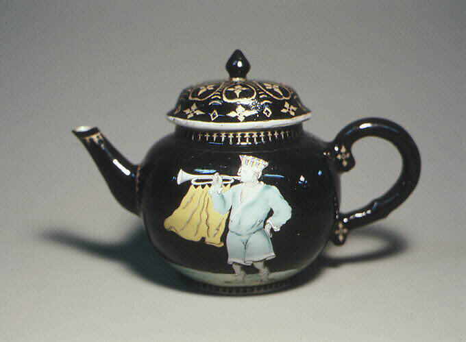 Teapot (part of a service), Hard-paste porcelain, Chinese, possibly for European market 