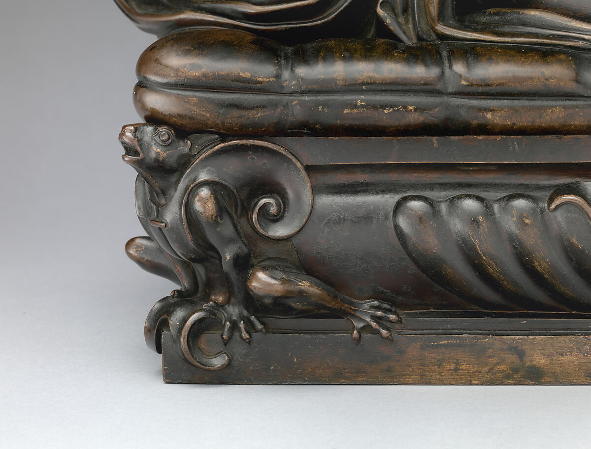 Hermaphrodite, Giovanni Francesco Susini (Italian, Florence 1585–1653 Florence), Bronze, Italian, Florence