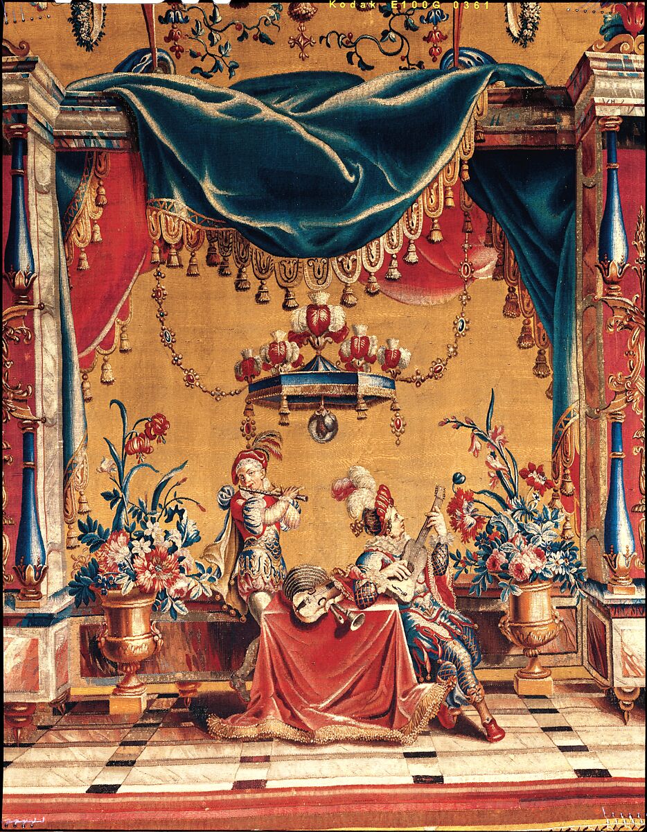 The Camel from a set of five Grotesques, Jean-Baptiste Monnoyer (French, Lille 1636–1699 London), Wool, silk (21-27 warps per inch, 8-9 per cm.), French, Beauvais