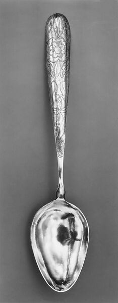 Serving spoon, Silver, South American (Bolivian) 