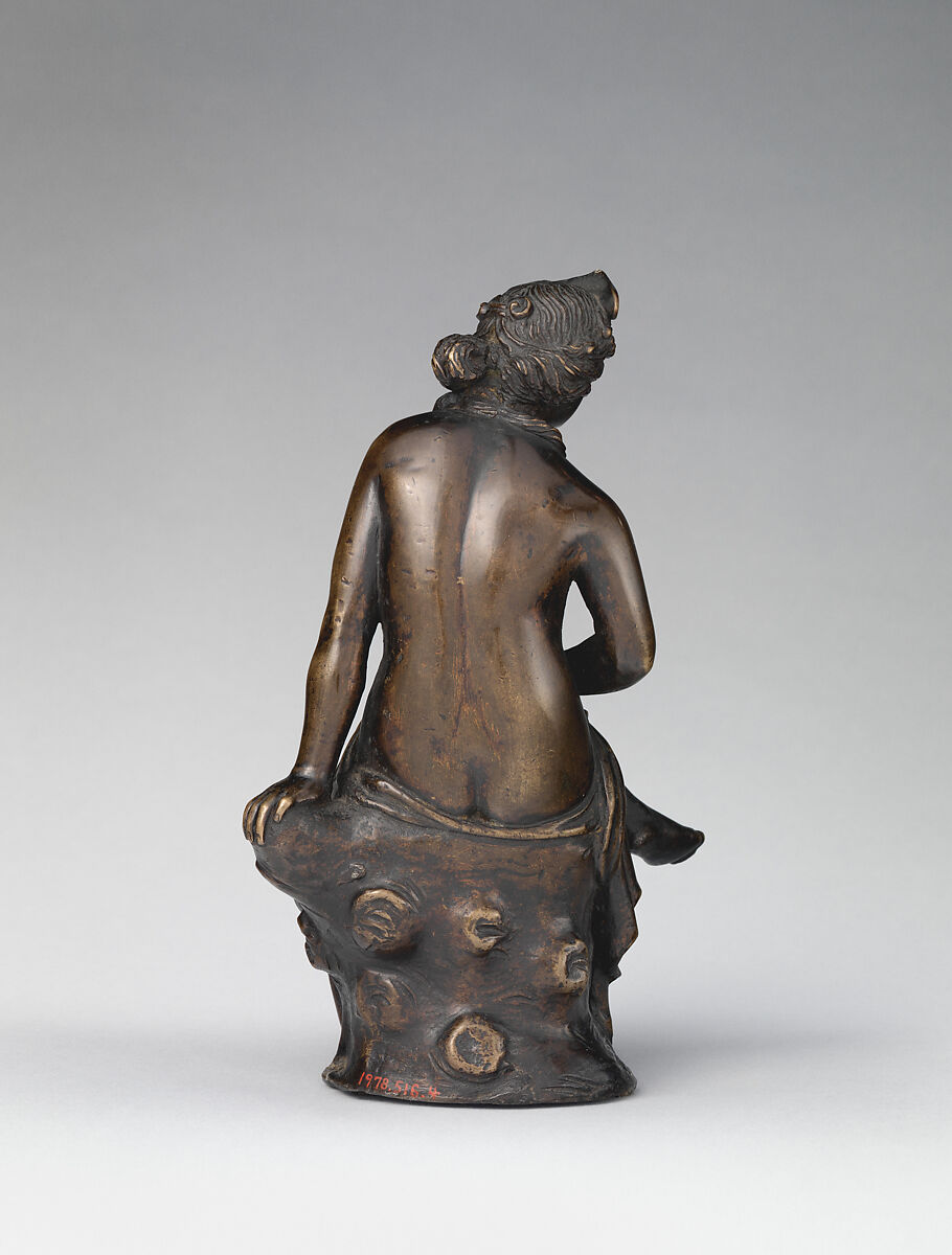 Seated goddess holding flowers (Flora?), Bronze, Northern Italian