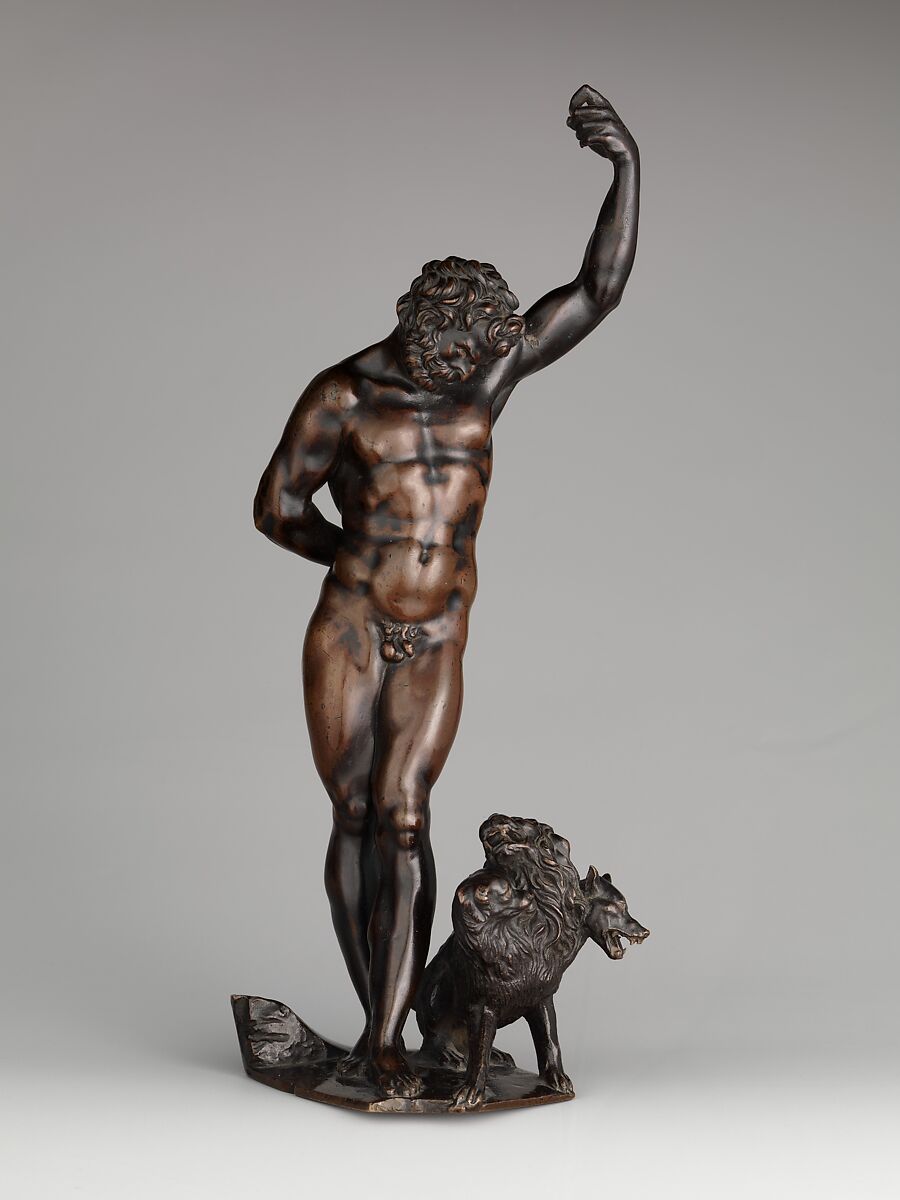 Pluto and Cerberus, After Giovanni Battista di Jacopo (Italian, Florence 1494–1540 Fontainebleau), Bronze, French 