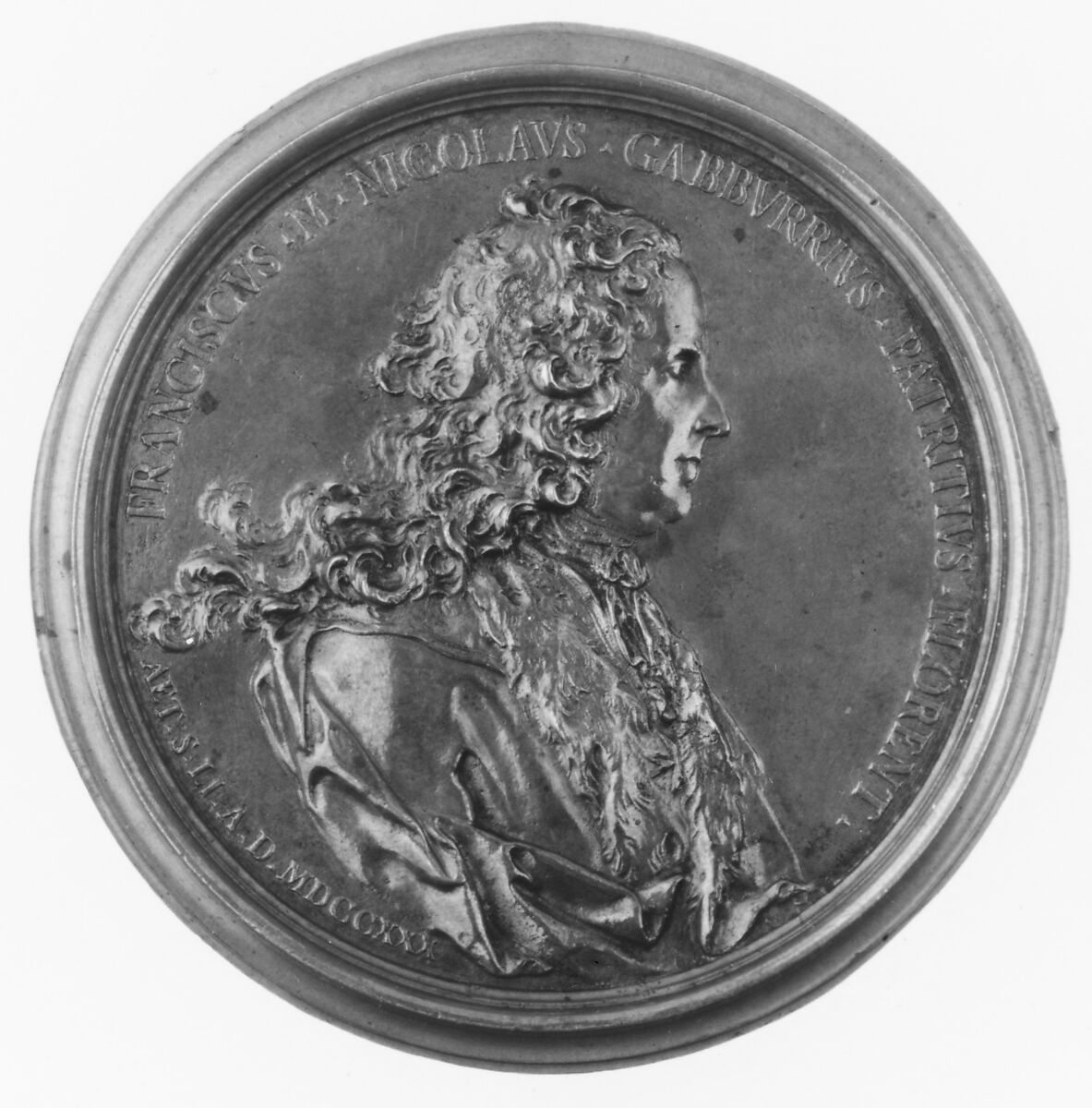 Francesco Niccolò Gabburri, Medalist: Lorenzo Maria Weber (ca. 1697–1764), Bronze, Italian, Florence 
