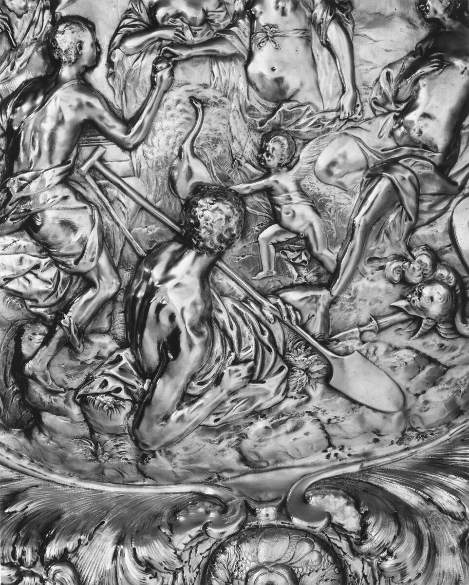 Judgment of Paris, After a painting by Hans von Aachen (German, Cologne 1552–1616 Prague), Silver gilt, probably German, Hamburg