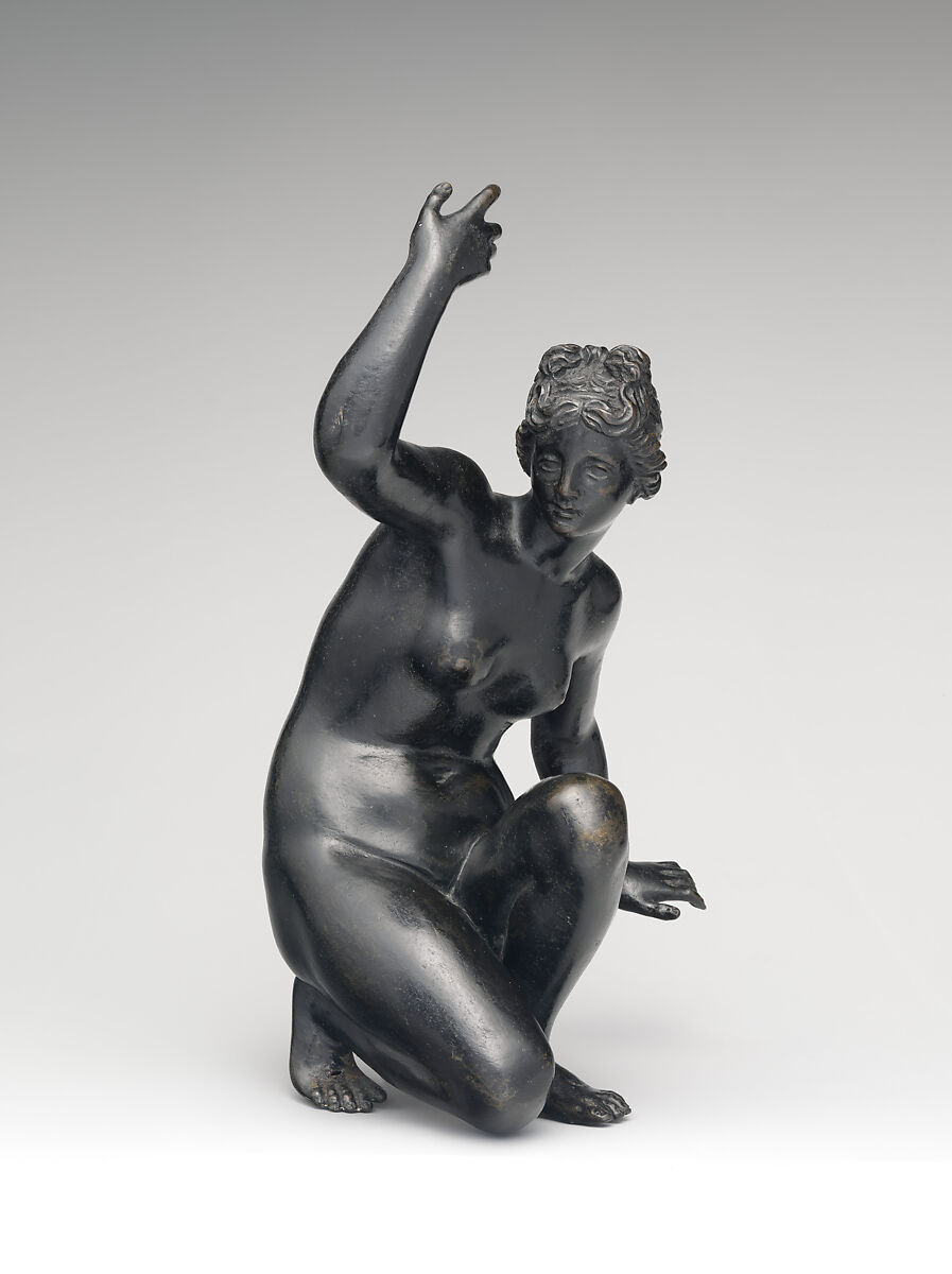 Crouching Venus, Bronze, Italian, Rome