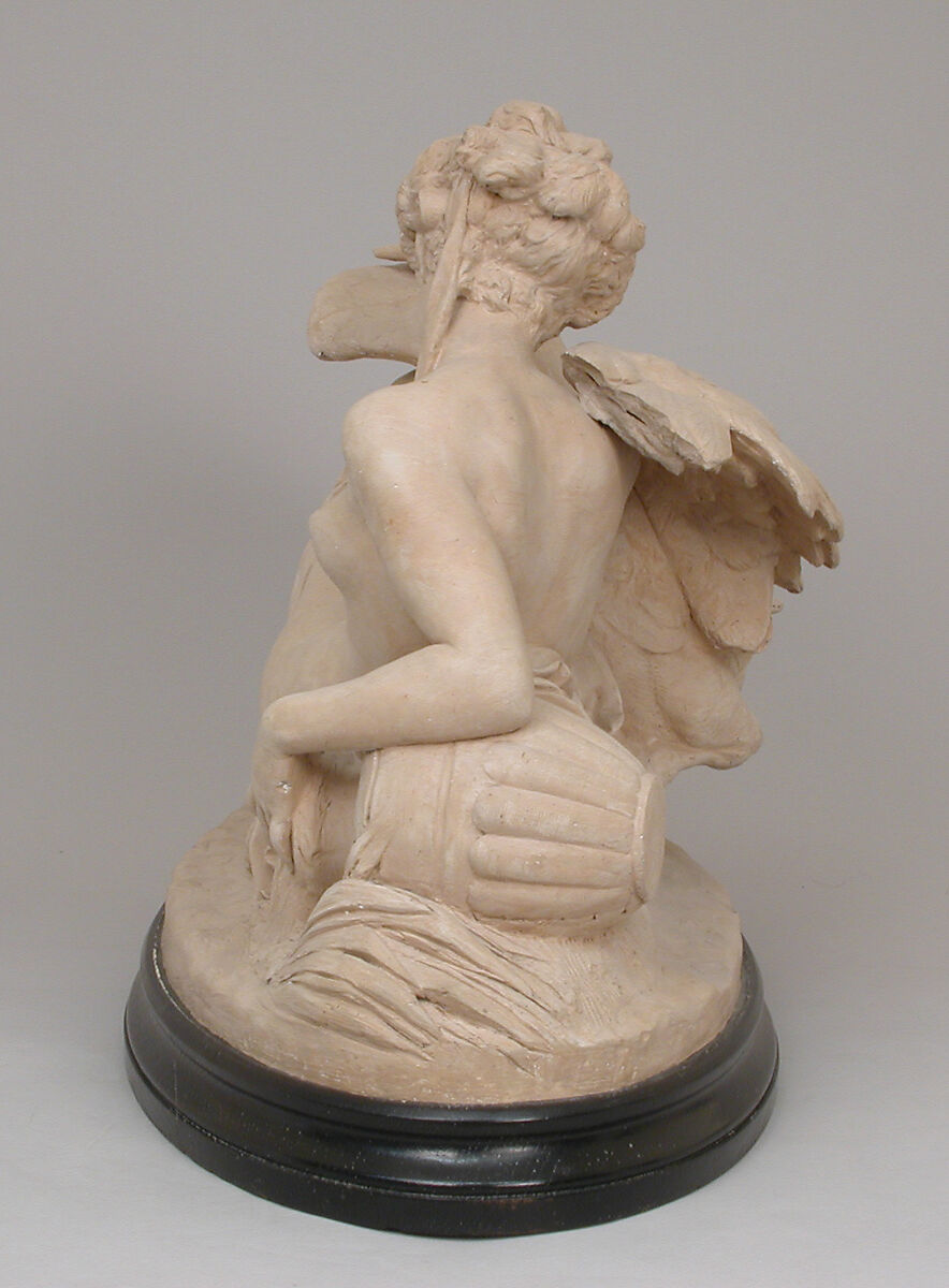 Leda and the Swan, Albert-Ernest Carrier-Belleuse (French, Anizy-le-Château 1824–1887 Sèvres), Cast terracotta, French, Paris