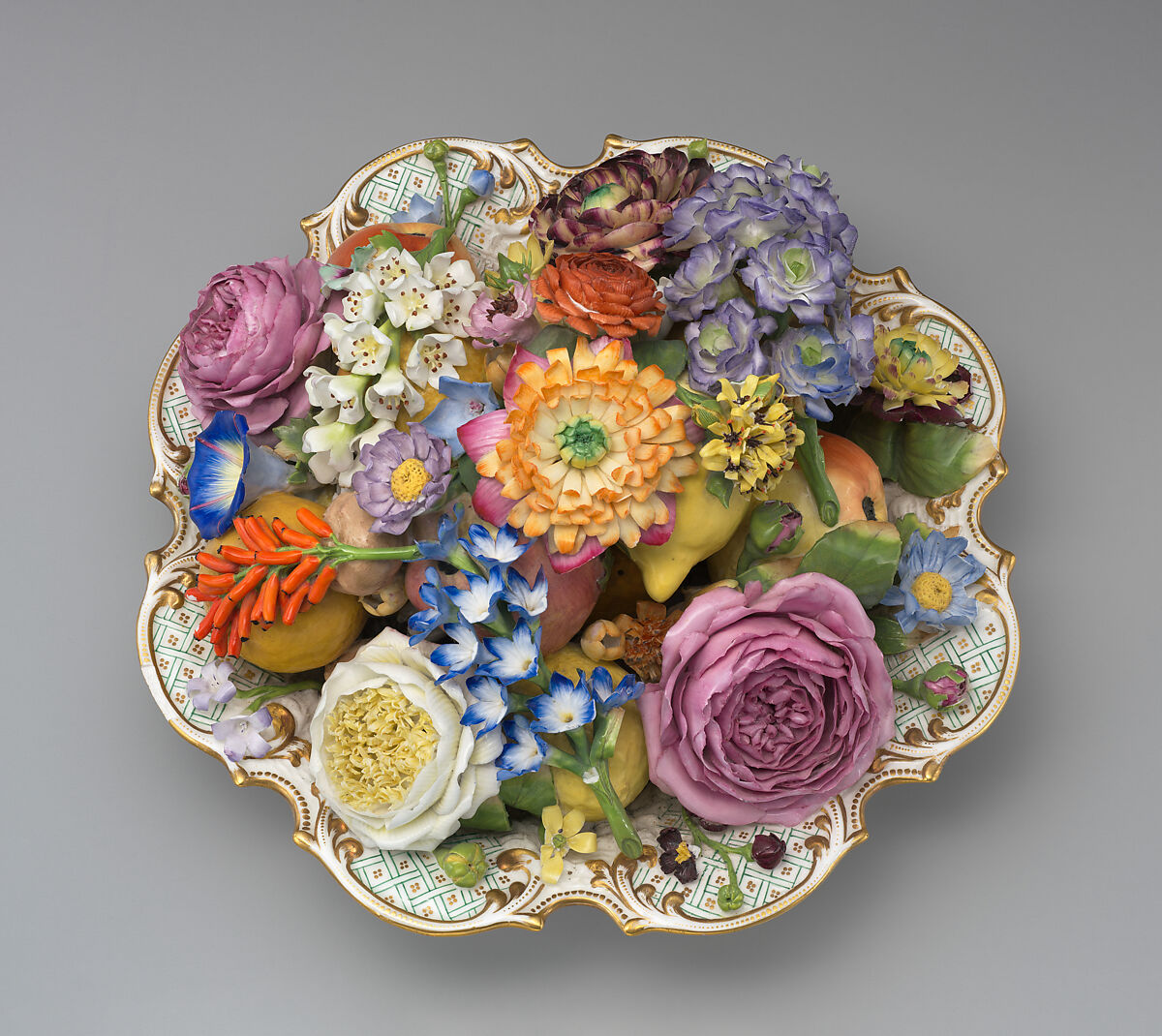 Centerpiece, Coalport (British, ca. 1799–1926), Bone porcelain, British, Coalport