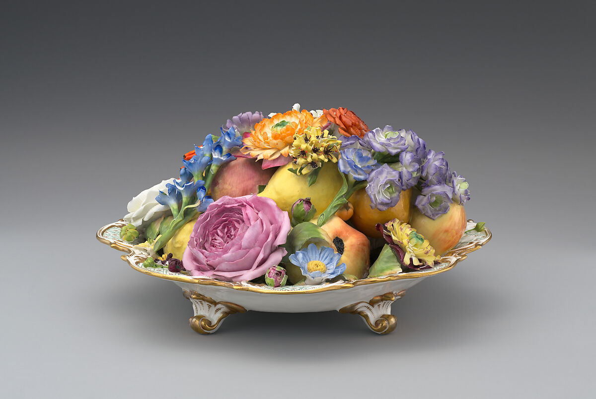 Centerpiece, Coalport (British, ca. 1799–1926), Bone porcelain, British, Coalport