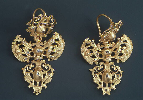 Pair of earrings | Portuguese or Spanish | The Metropolitan Museum of Art