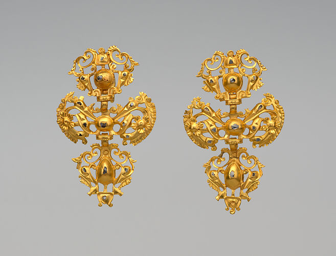 Pair of earrings | Portuguese or Spanish | The Metropolitan Museum of Art