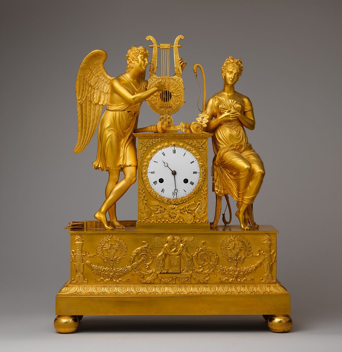 Love and Innocence, Gilt bronze, enamel, French 