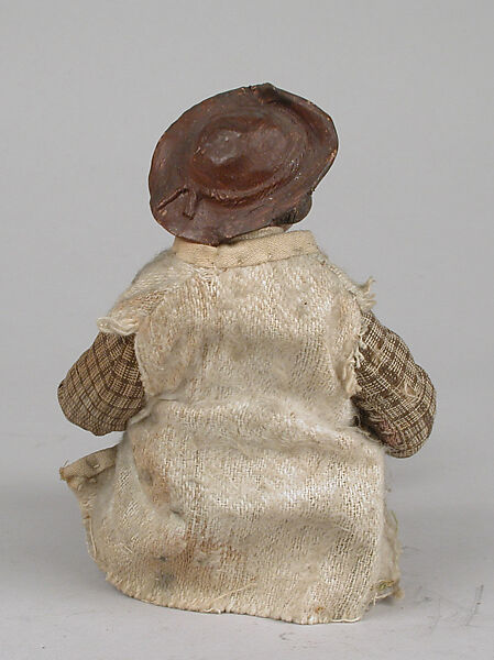 Shepherd, Polychromed terracotta head; wooden limbs; body of wire wrapped in tow; various fabrics; leather, Italian, Naples