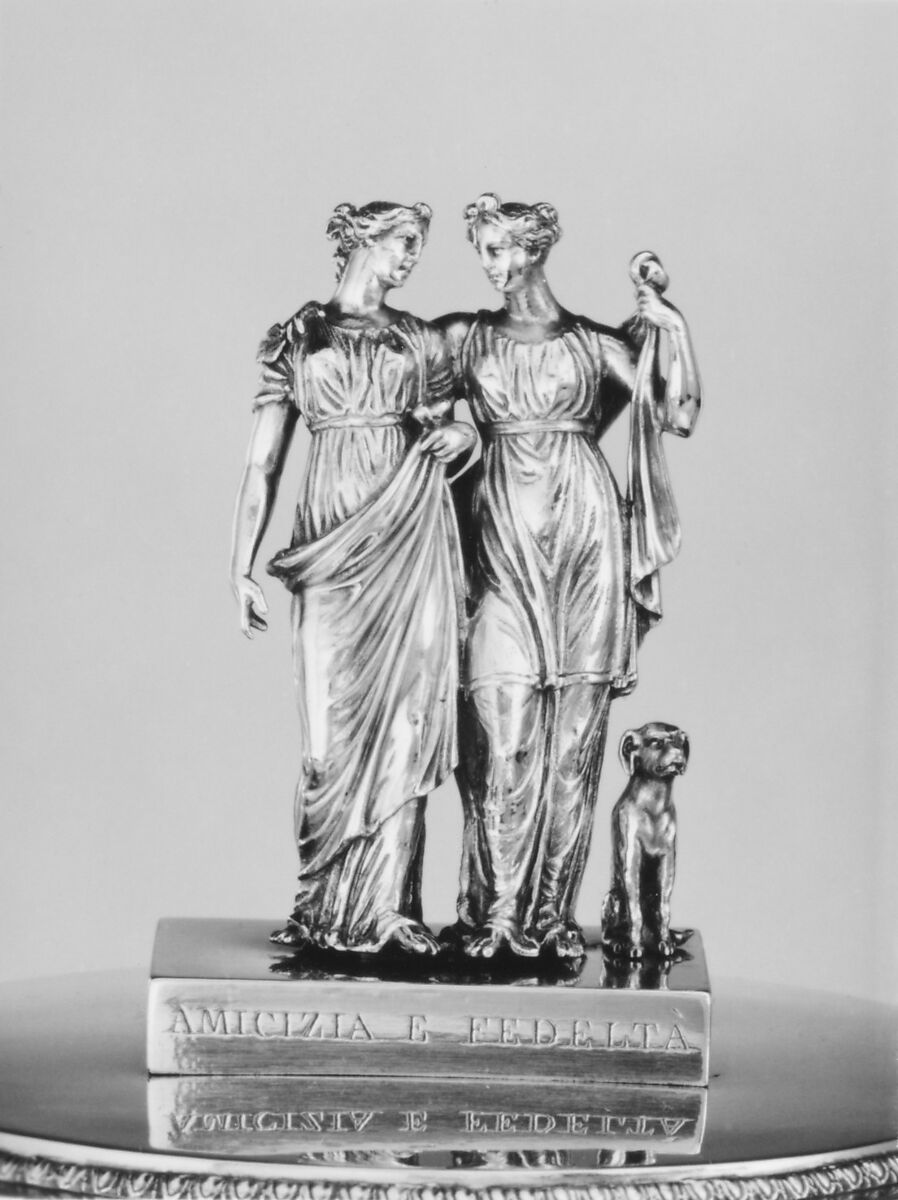 Sugar bowl with cover, Giovacchino Belli (Italian, 1756–1822, master 1787), Silver gilt, Italian, Rome