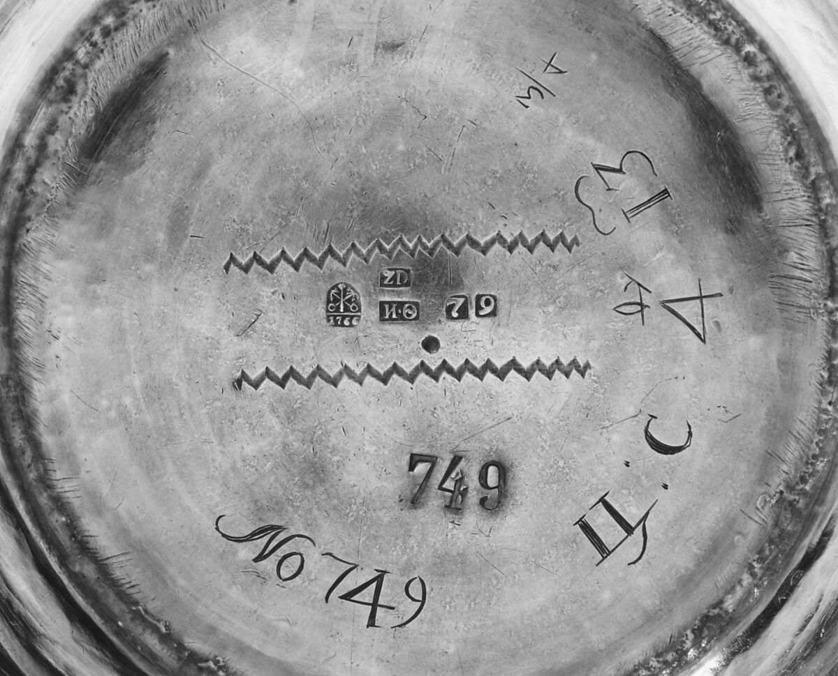 Two bottle coolers, Zacharias Deichman the Elder (working 1731–76), Silver, Russian, St. Petersburg