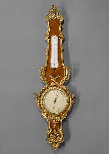 Wall barometer-thermometer