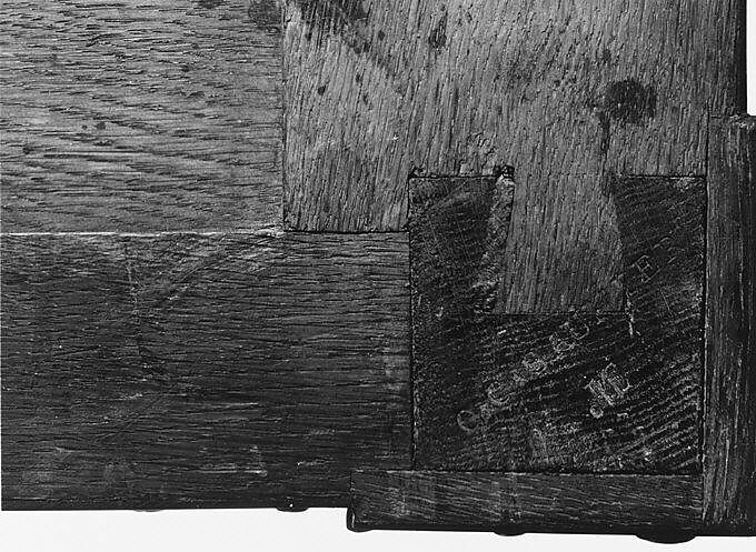 Commode, Claude-Charles Saunier (French, 1735–1807), Oak veneered with ebony, mahogany, rosewood, Japanese lacquer panels, rosso levanto marble, gilt bronze, French