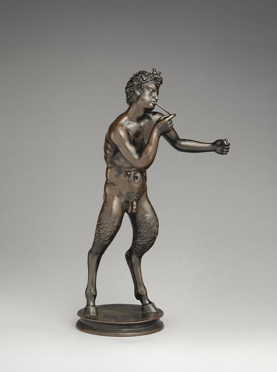 Satyr, Antico (Pier Jacopo Alari Bonacolsi)  Italian, Bronze, with remains of dark brown lacquer, Italian, Mantua