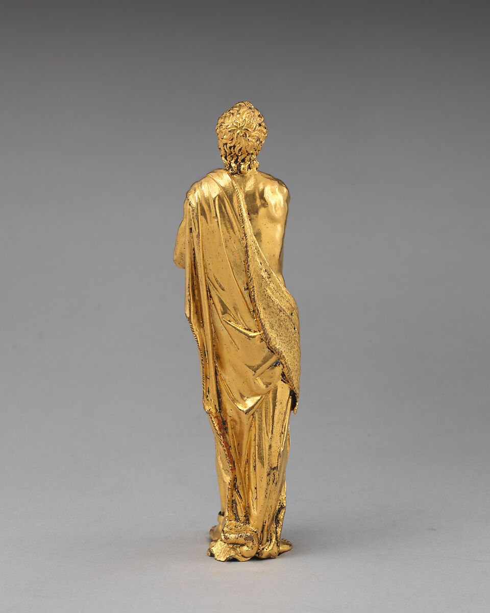 Prisoner, Bronze, later fire gilding, Possibly northern Europe