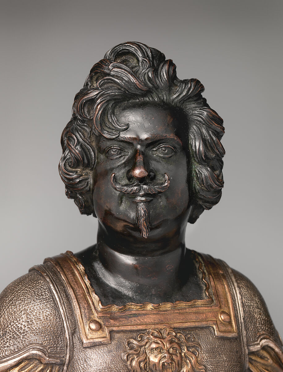 Paolo Giordano II Orsini, Duke of Bracciano, Probably cast by Johann Jakob Kornmann (called Cormano) (born Augsburg 1620, active Rome, died after 1672), Bronze, partially silvered, Italian, Rome