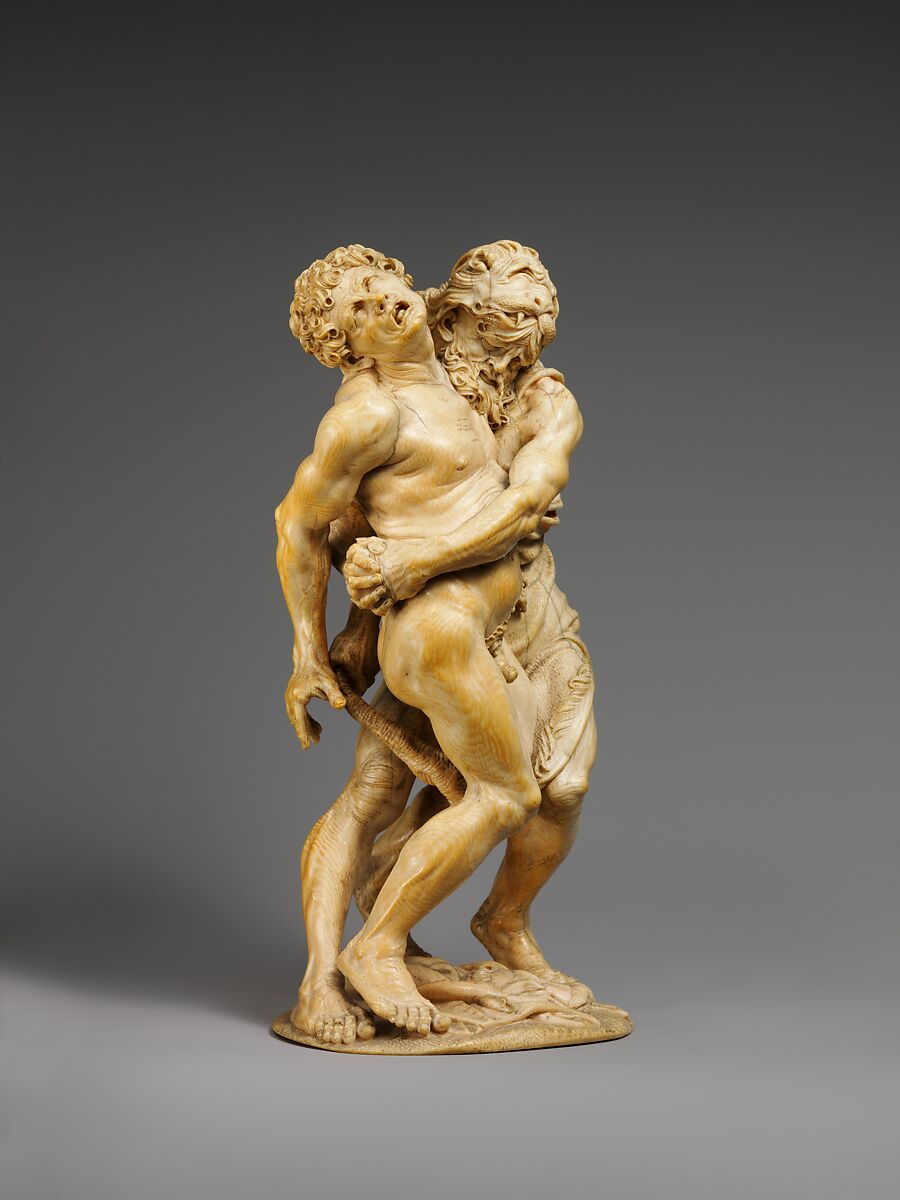 Hercules and Achelous, Attributed to the Master of the Martyrdom of St. Sebastian (Austrian), Ivory, probably Austrian