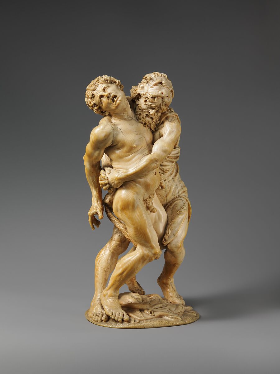 Hercules and Achelous, Attributed to the Master of the Martyrdom of St. Sebastian (Austrian), Ivory, probably Austrian
