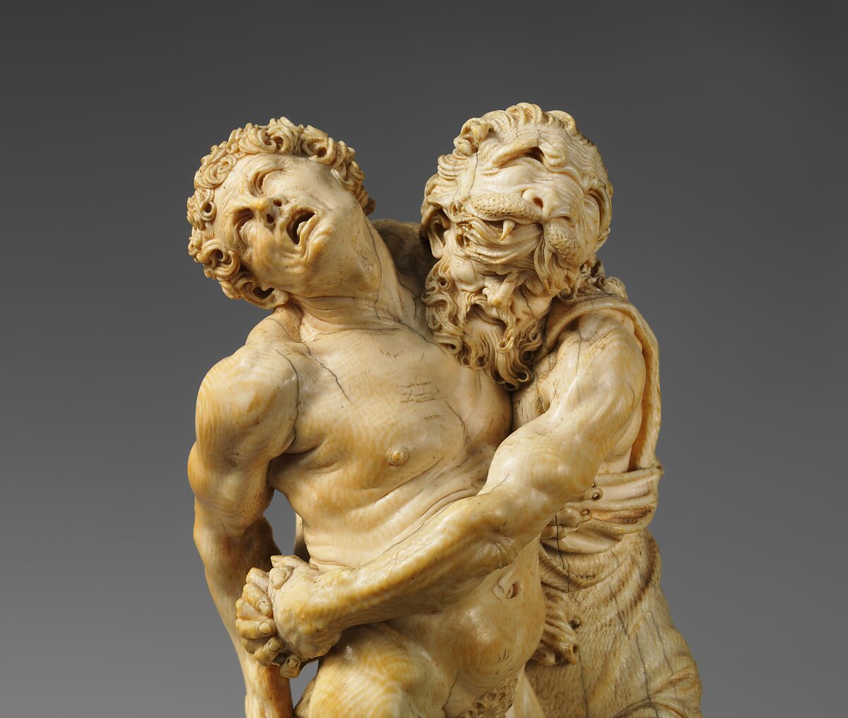 Hercules and Achelous, Attributed to the Master of the Martyrdom of St. Sebastian (Austrian), Ivory, probably Austrian