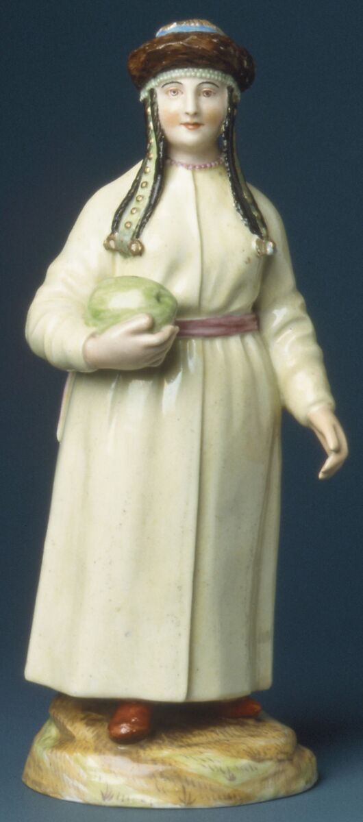 Tartar Woman, Imperial Porcelain Manufactory, St. Petersburg (Russian, 1744–present), Hard-paste porcelain, Russian, St. Petersburg 