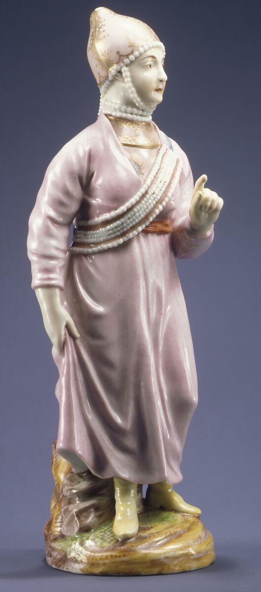 Kazan Tartar Woman, Imperial Porcelain Manufactory, St. Petersburg (Russian, 1744–present), Hard-paste porcelain, Russian, St. Petersburg 