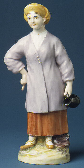 Peasant Woman from Ingria (Ingermanland), Imperial Porcelain Manufactory, St. Petersburg (Russian, 1744–present), Hard-paste porcelain, Russian, St. Petersburg 