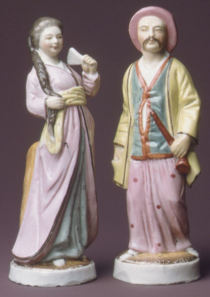 Oriental Man, Possibly Imperial Porcelain Manufactory, St. Petersburg (Russian, 1744–present), Hard-paste porcelain, Russian, possibly St. Petersburg