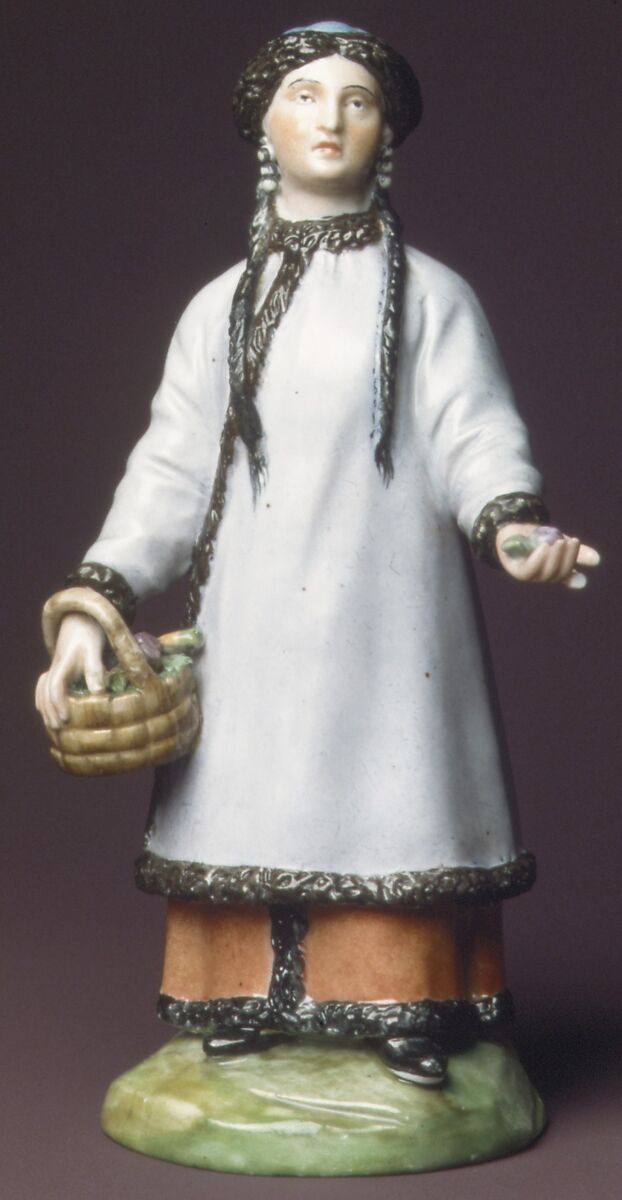 Tartar Woman, Imperial Porcelain Manufactory, St. Petersburg (Russian, 1744–present), Hard-paste porcelain, Russian, St. Petersburg 