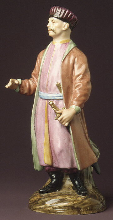 Karbadian Man, Imperial Porcelain Manufactory, St. Petersburg (Russian, 1744–present), Hard-paste porcelain, Russian, St. Petersburg 