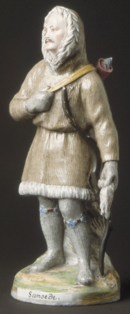 Samoyed Man, Imperial Porcelain Manufactory, St. Petersburg (Russian, 1744–present), Hard-paste porcelain, Russian, St. Petersburg 