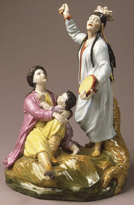 Female Shaman, Imperial Porcelain Manufactory, St. Petersburg (Russian, 1744–present), Hard-paste porcelain, Russian, St. Petersburg 