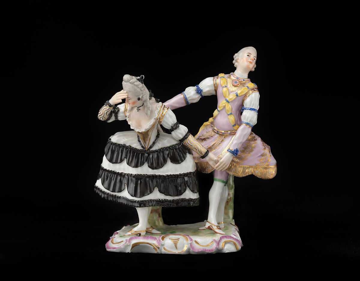 Pas de Deux, Ludwigsburg Porcelain Manufactory (German, 1758–1824), Hard-paste porcelain, German, Ludwigsburg 