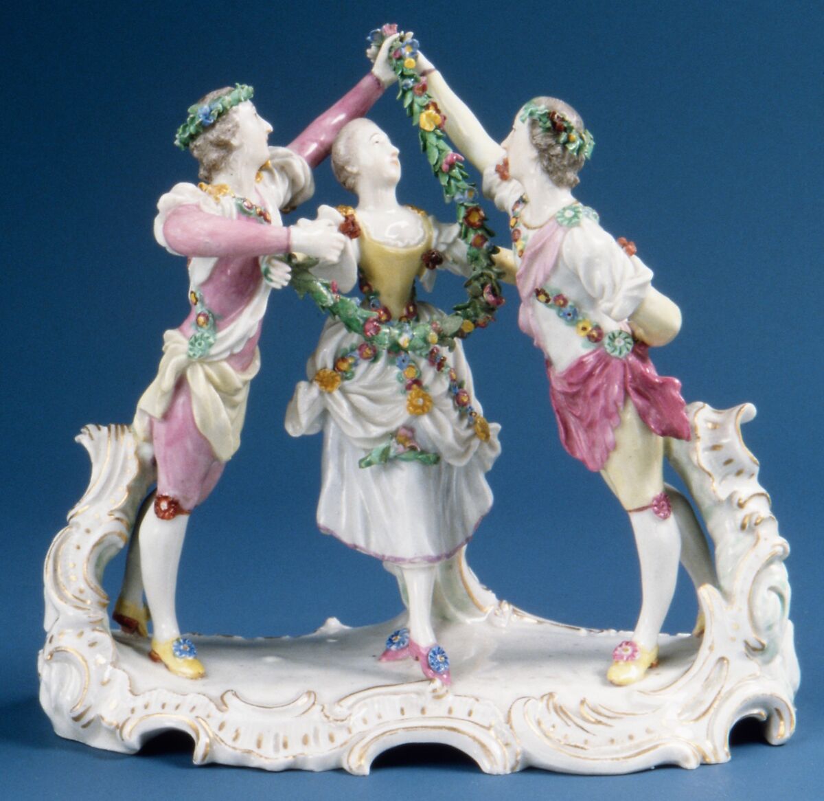 Pas de Trois, Ludwigsburg Porcelain Manufactory (German, 1758–1824), Hard-paste porcelain, German, Ludwigsburg 