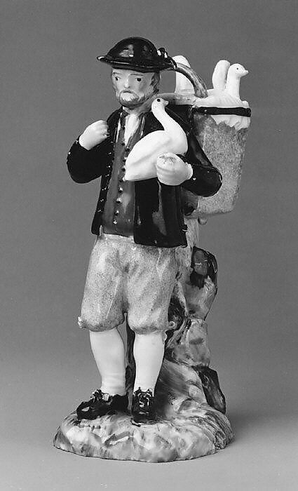 Goose Seller, Royal Porcelain Manufactory (Danish, 1775–present), Hard-paste porcelain, Danish, Copenhagen 