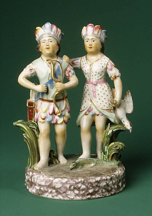 America, Royal Porcelain Manufactory (Danish, 1775–present), Hard-paste porcelain, Danish, Copenhagen 