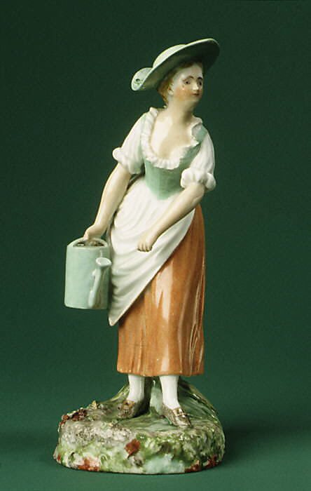 Pair of Gardeners, Royal Porcelain Manufactory (Danish, 1775–present), Hard-paste porcelain, Danish, Copenhagen