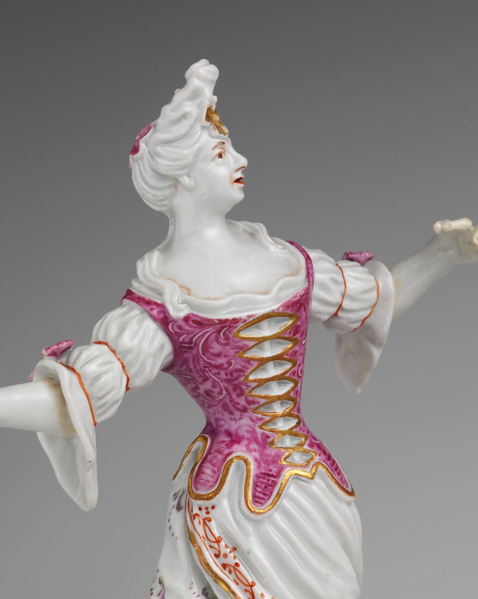 Dancing Girl, Vienna, Hard-paste porcelain, Austrian, Vienna
