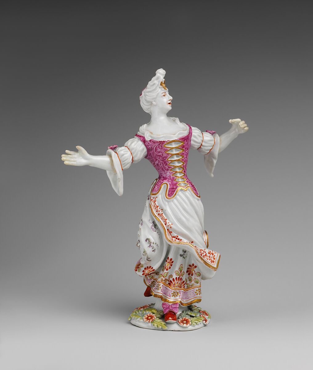 Dancing Girl, Vienna, Hard-paste porcelain, Austrian, Vienna 
