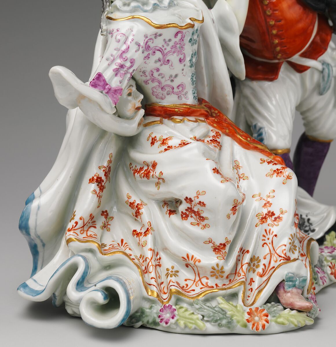 Columbine and Pantaloon, Vienna, Hard-paste porcelain, Austrian, Vienna