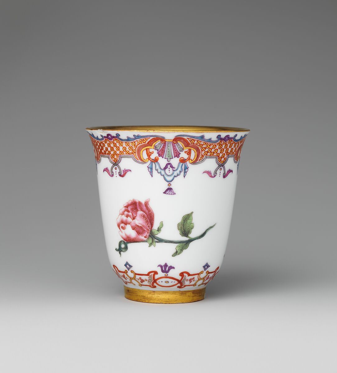 Beaker with Imperial Russian Arms, Vienna, Hard-paste porcelain, Austrian, Vienna