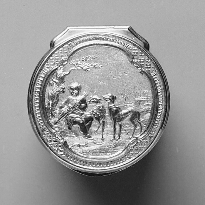 Counter box, Vienna, Hard-paste porcelain, gold, Austrian, Vienna