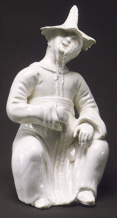 Seated Chinese, Saint-Cloud factory (French, mid-1690s–1766) or, Soft-paste porcelain, French, Saint-Cloud or Paris