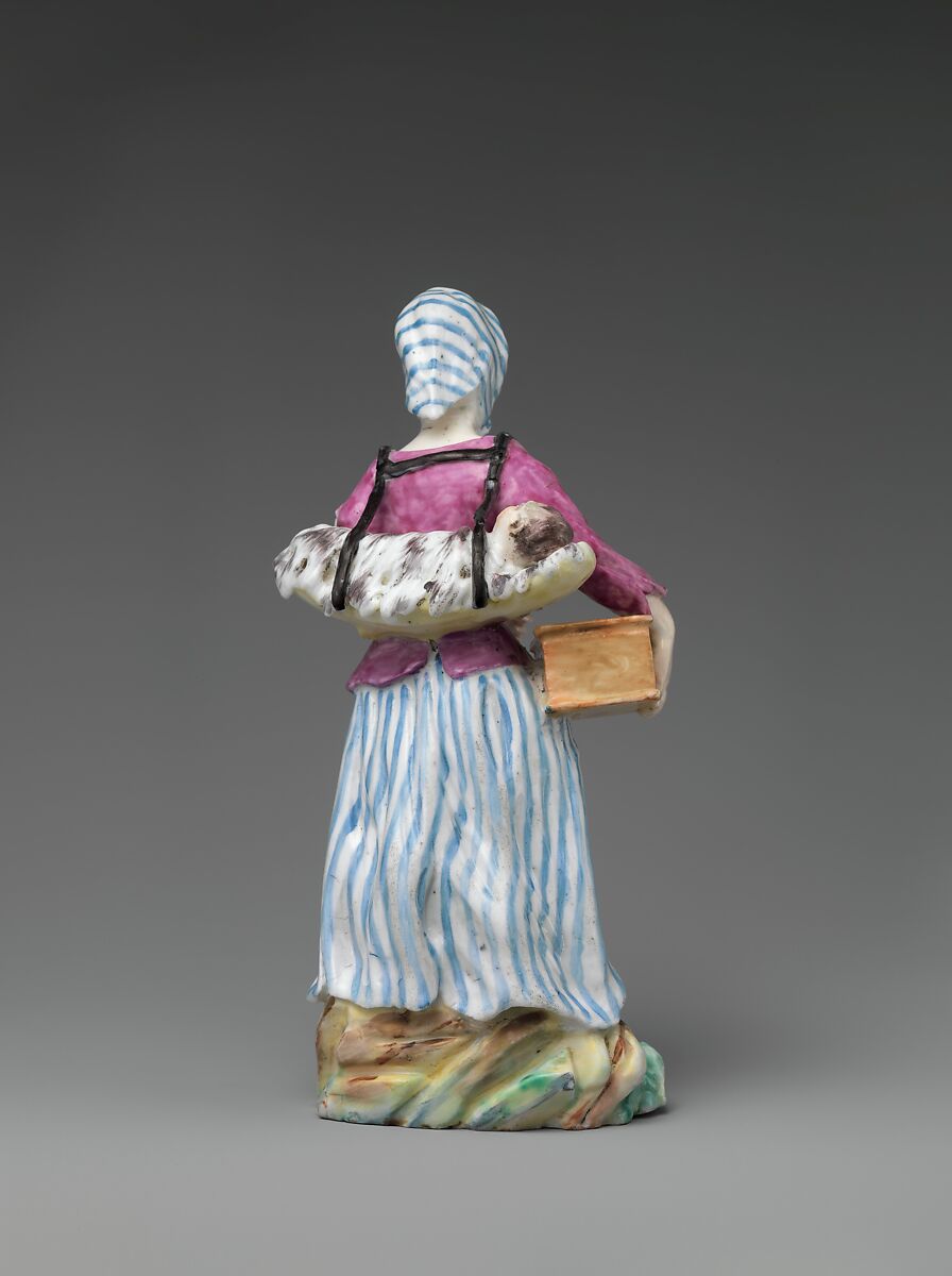 Peasant Woman with Child, Mennecy, Soft-paste porcelain, French, Mennecy