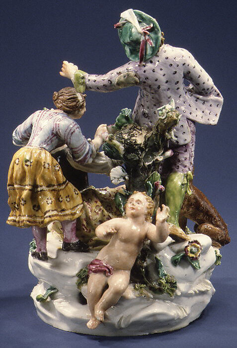 Pastoral Group, Le Nove Porcelain Manufactory, Hard-paste porcelain, Italian, Nove